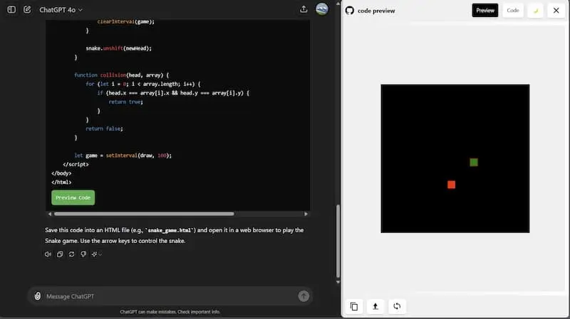 ChatGPT Code Preview｜AI编程预览工具-翻身站