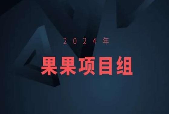 2024年果果项目组项目合集-果果最新项目-翻身站