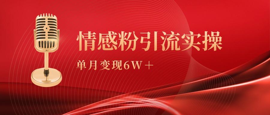 (9473期)单月变现6w+，情感粉引流变现实操课-翻身站