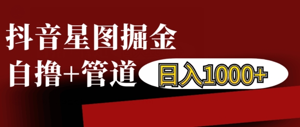 抖音星图掘金自撸，可以管道也可以自营，日入1k【揭秘】-翻身站
