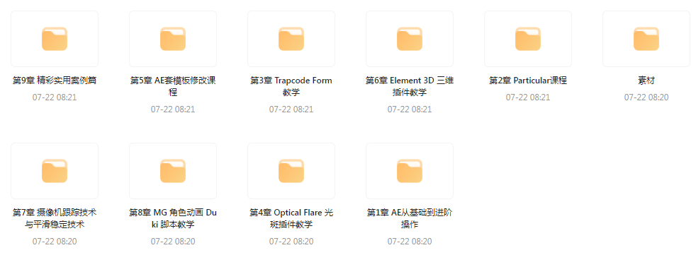 AE从0基础到大神视频课(带素材)-翻身站