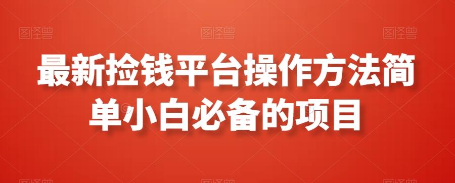 最新捡钱平台操作方法简单小白必备的项目-翻身站