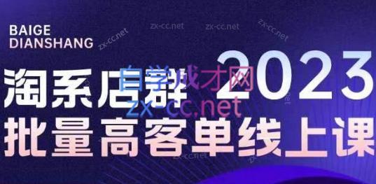 白戈电商·23年淘系批量高客单+24年全域电商矩阵-翻身站