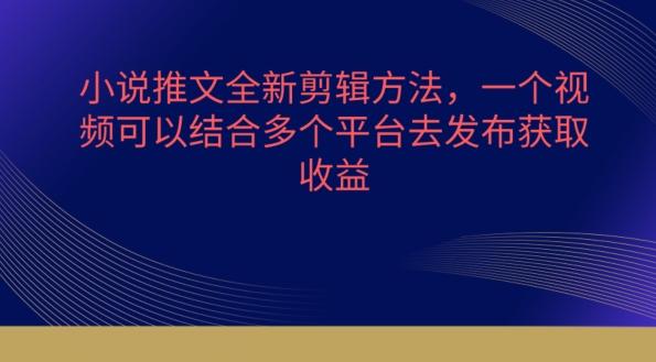 小说推文全新剪辑方法，一个视频可以结合多个平台去发布获取【揭秘】-翻身站