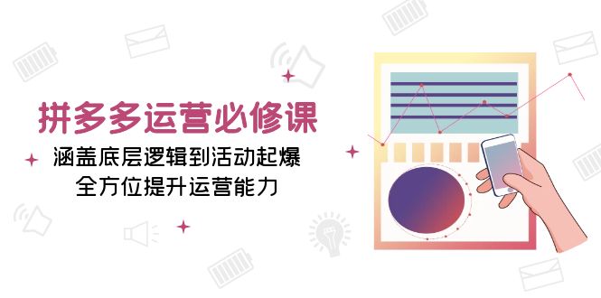 拼多多运营必修课：涵盖底层逻辑到活动起爆，全方位提升运营能力-翻身站