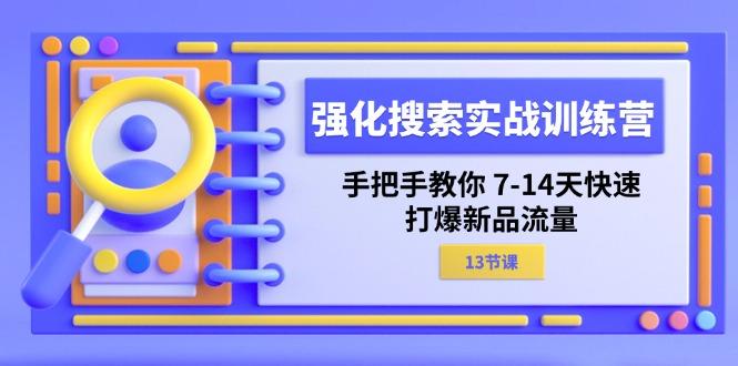 强化 搜索实战训练营，手把手教你 7-14天快速-打爆新品流量(13节课-翻身站