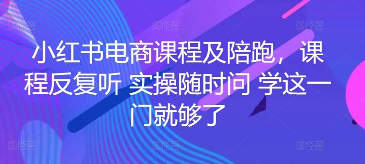 小红书电商课程及陪跑，课程反复听 实操随时问 学这一门就够了-翻身站