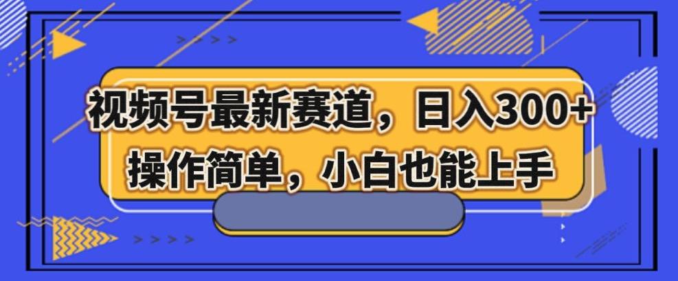 视频号最新赛道，日入300+，新手小白轻松掌握-翻身站