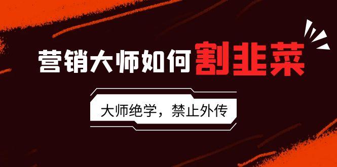 营销大师如何割韭菜：流量大师/讲故事大师/话术大师/卖货大师/成交大师/…-翻身站