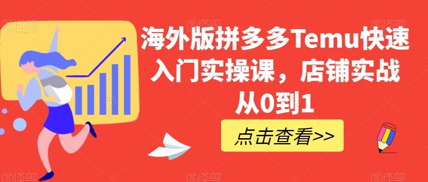 海外版拼多多Temu快速入门实操课，店铺实战从0到1-翻身站