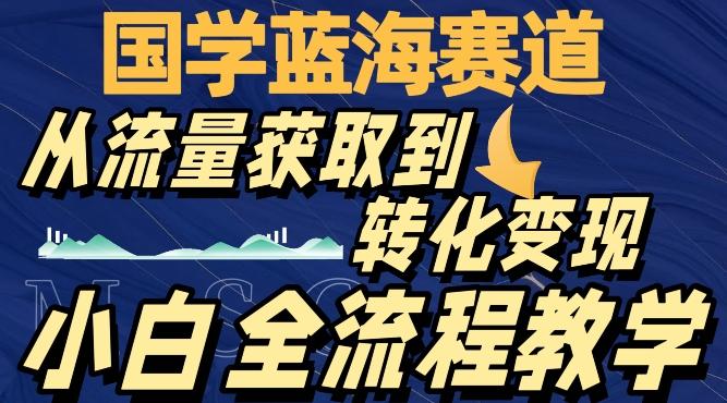 国学蓝海赛道，从流量获取，到转化变现，全流程教学-翻身站
