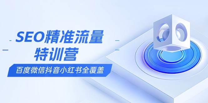 SEO精准流量特训营，百度微信抖音小红书全覆盖，带你搞懂搜索优化核心技巧-翻身站