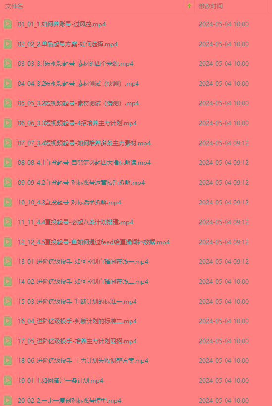 图片[1]-2024单品正价起号，直播素材投流选品：选品课+投流课+素材课+卡首屏/100节-翻身站
