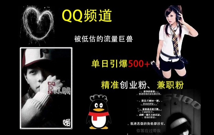 QQ频道：被低估的流量巨兽，单日引爆500+精准创业粉、兼职粉的引流秘籍-翻身站