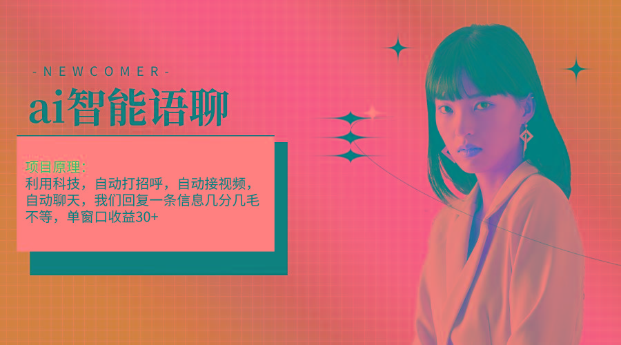 ai智能语聊，单窗口30+单机500+，无脑干！！！-翻身站