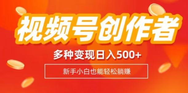 视频号创作者计划，多种变现方式，日入500+【内附1080g视频素材】-翻身站