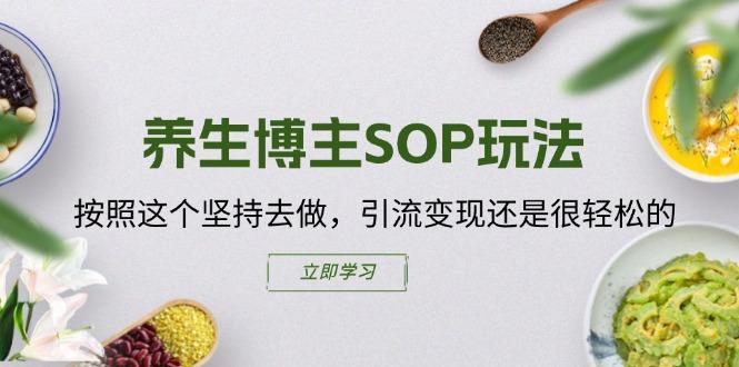 养生博主SOP玩法，按照这个坚持去做，引流变现还是很轻松的-翻身站
