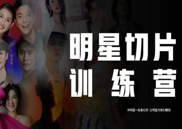 王子·明星切片线上训练营（2023），和明星一起拿红利，让明星为我们赚钱-翻身站