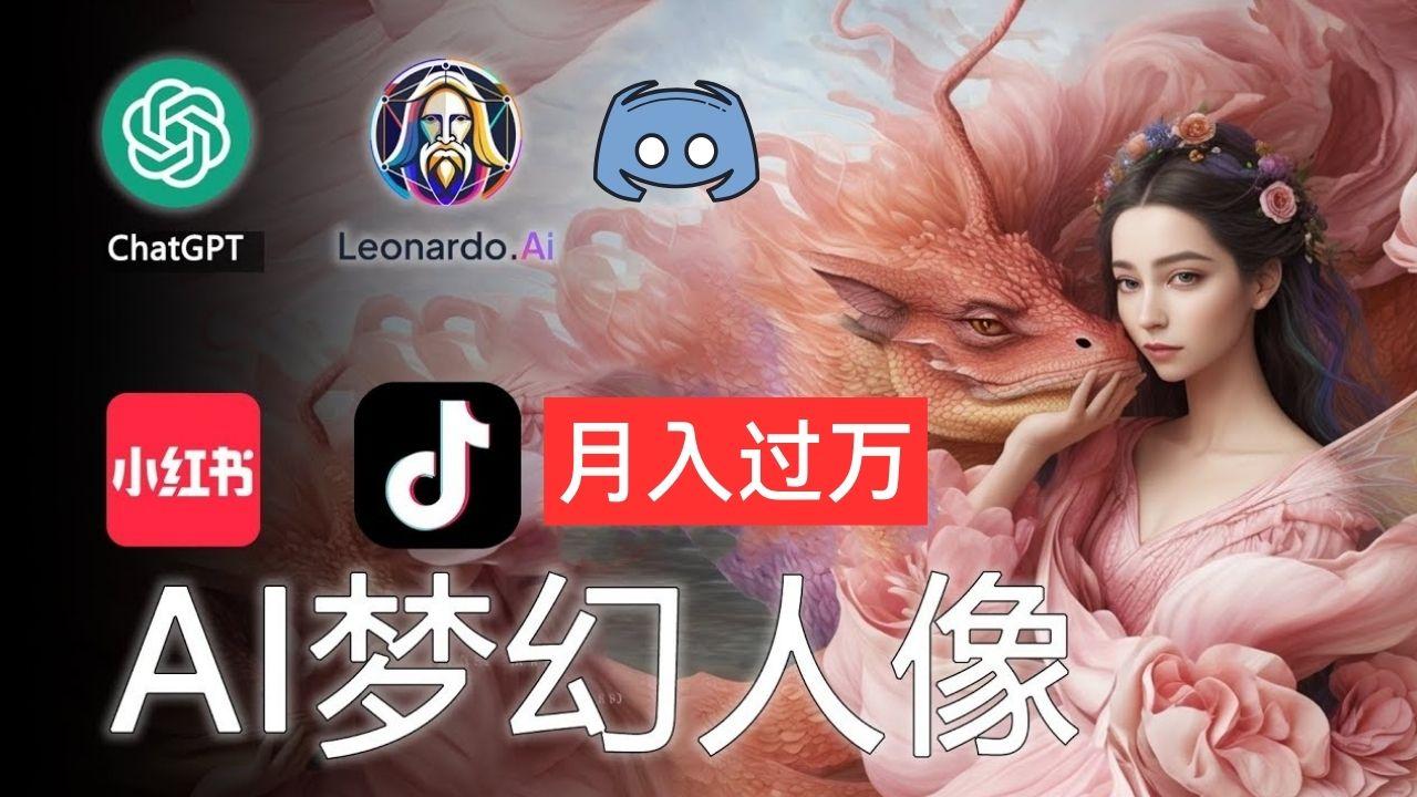 AI摄影梦幻人像：零基础也能月入过万的秘密-翻身站