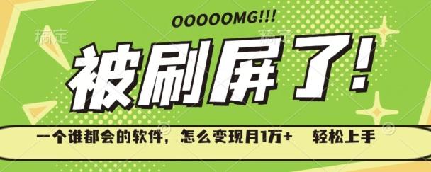 一个谁都会的软件，怎么变现月1万+轻松上手-翻身站