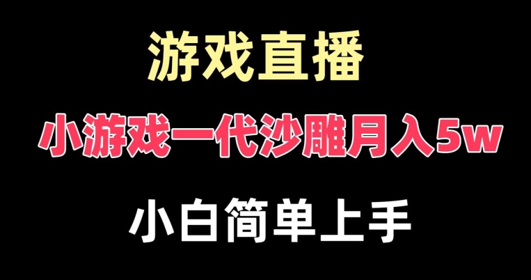 玩小游戏一代沙雕月入5w，爆裂变现，快速拿结果，高级保姆式教学【揭秘】-翻身站