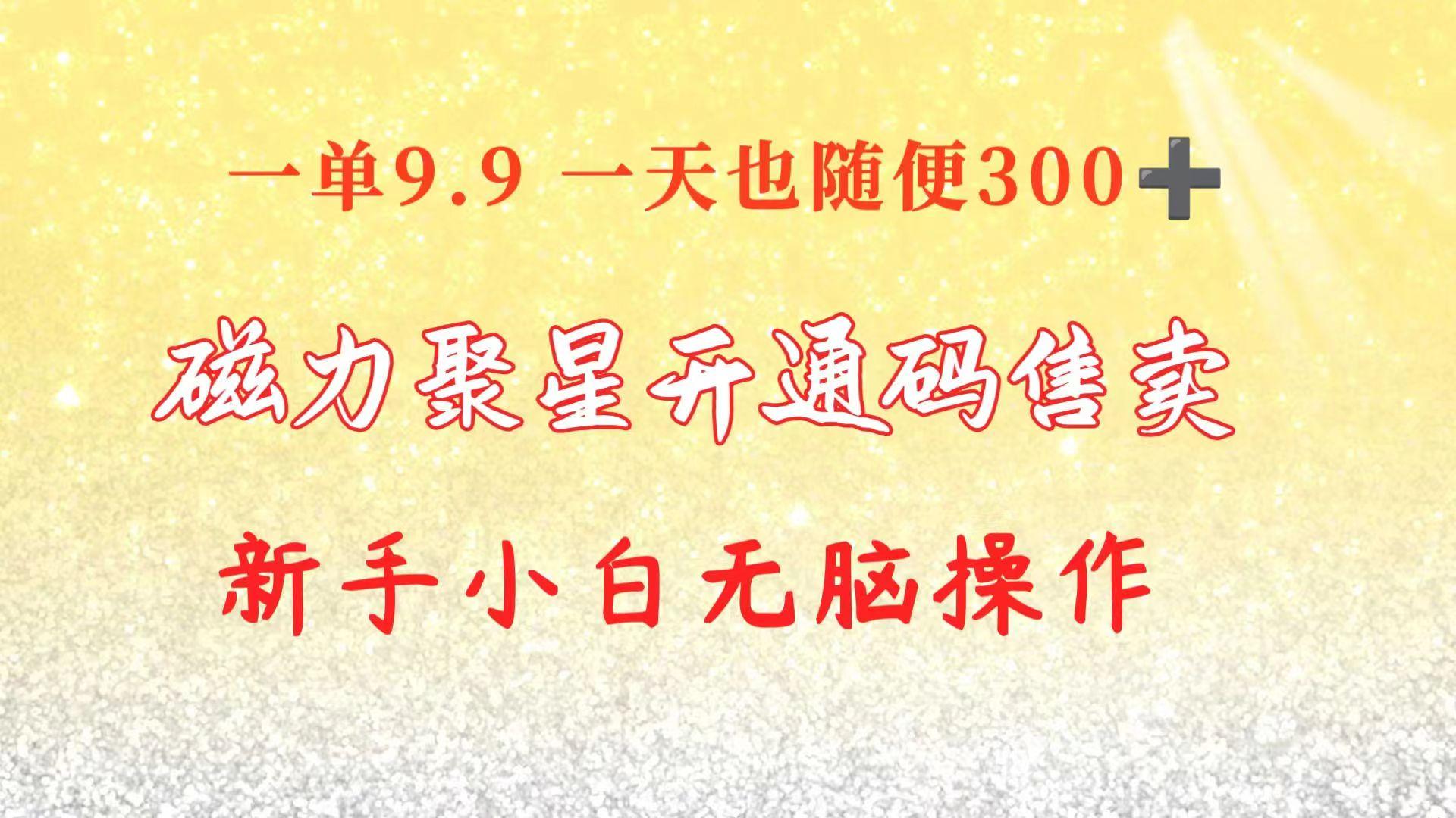 快手磁力聚星码信息差 售卖  一单卖9.9  一天也轻松300+ 新手小白无脑操作-翻身站
