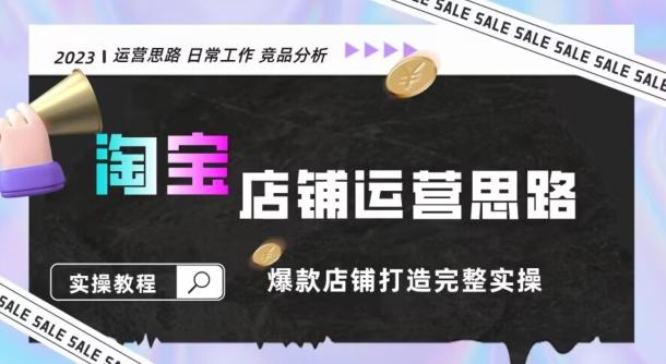 2023淘宝店铺运营全攻略：竞品分析，打造爆款店铺完整实操（附运营思维素材）-翻身站