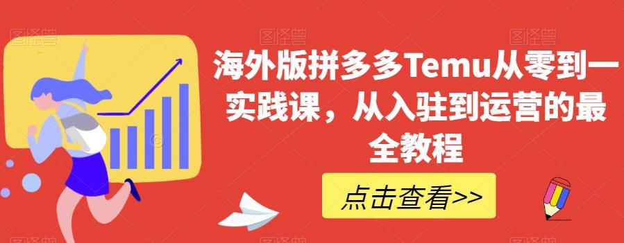 海外版拼多多Temu从零到一实践课，从入驻到运营的最全教程-翻身站