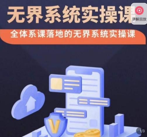 老衲·无界系统实操课，全体系落地无界改版后选择、出价、高投产做付费引流-翻身站