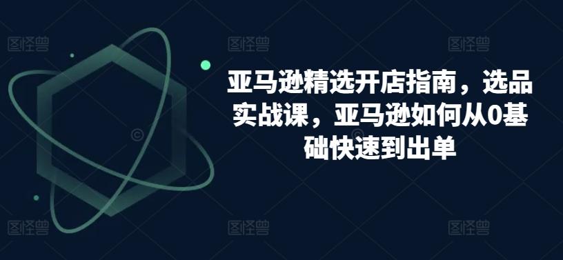 亚马逊精选开店指南，选品实战课，亚马逊如何从0基础快速到出单-翻身站