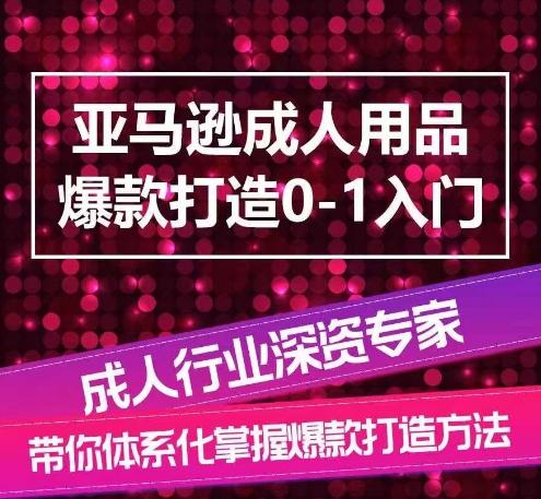 亚马逊成人用品爆款打造0-1入门，系统化讲解亚马逊成人用品爆款打造的流程-翻身站