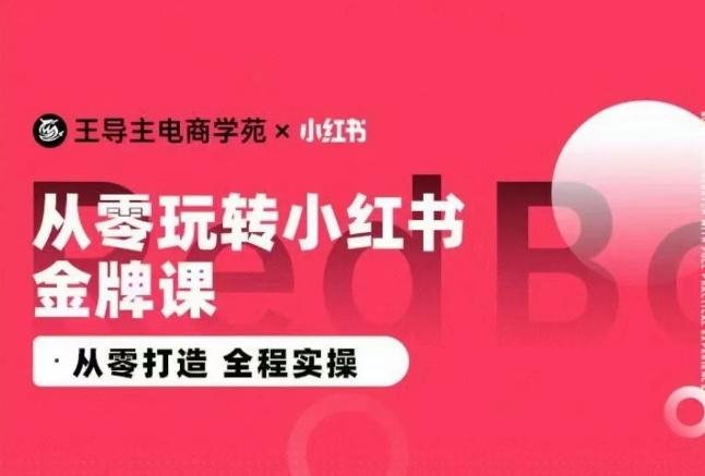 王导主·小红书电商运营实操课，​从零打造  全程实操-翻身站