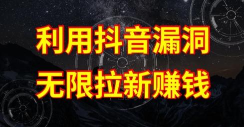 利用抖音链接漏洞，无限拉新赚钱【漏洞原理+操作流程】【揭秘】-翻身站