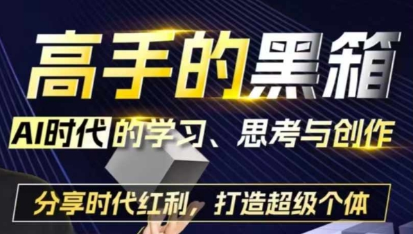 高手的黑箱：AI时代学习、思考与创作-分红时代红利，打造超级个体-翻身站