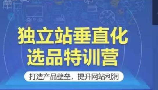 独立站垂直化选品特训营，打造产品壁垒，提升网站利润-翻身站