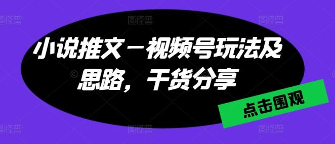 小说推文—视频号玩法及思路，干货分享-翻身站