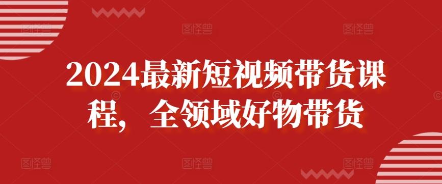 2024最新短视频带货课程，全领域好物带货-翻身站