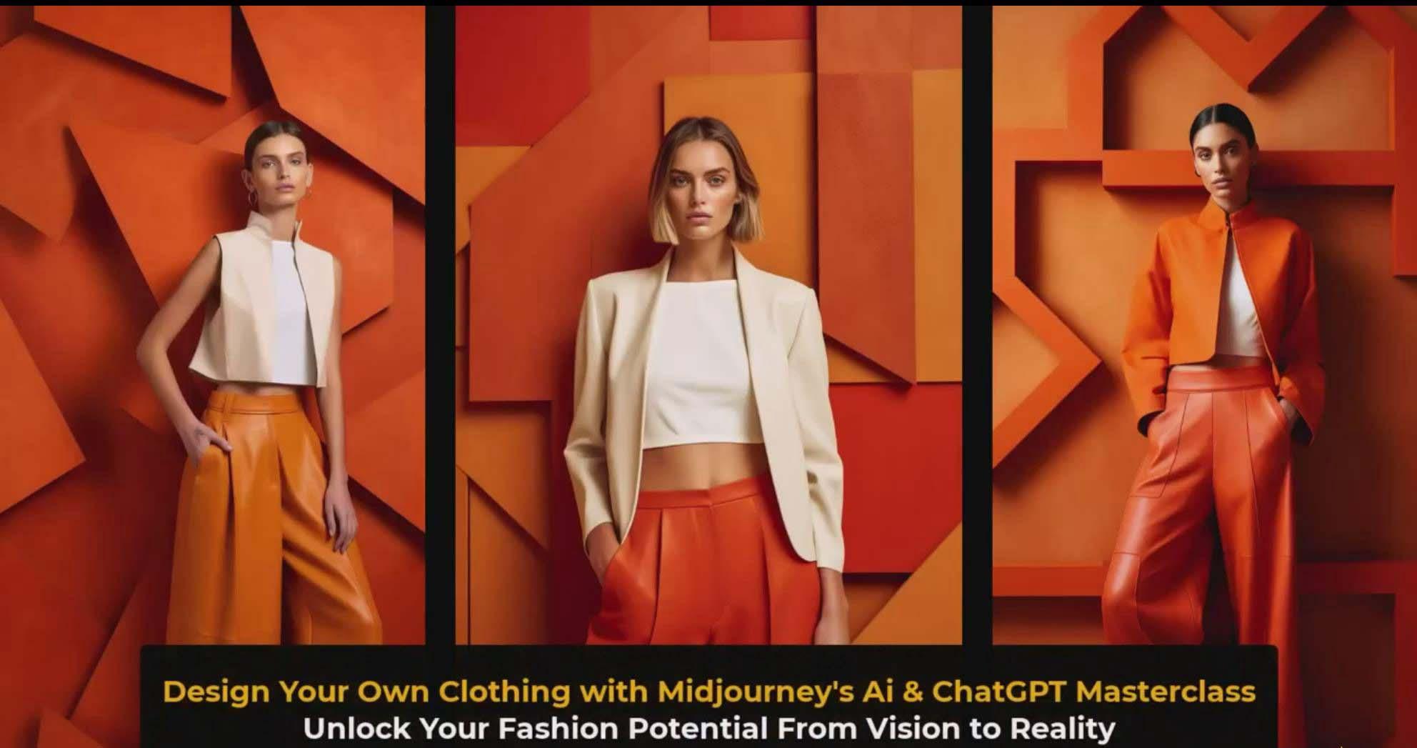图片[3]-利用 Midjourneys Ai 人工智能设计自己的服装AI大师班-10节课-中英字幕-翻身站