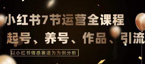 7节小红书运营实战全教程，结合最新情感赛道，打通小红书运营全流程【揭秘】-翻身站