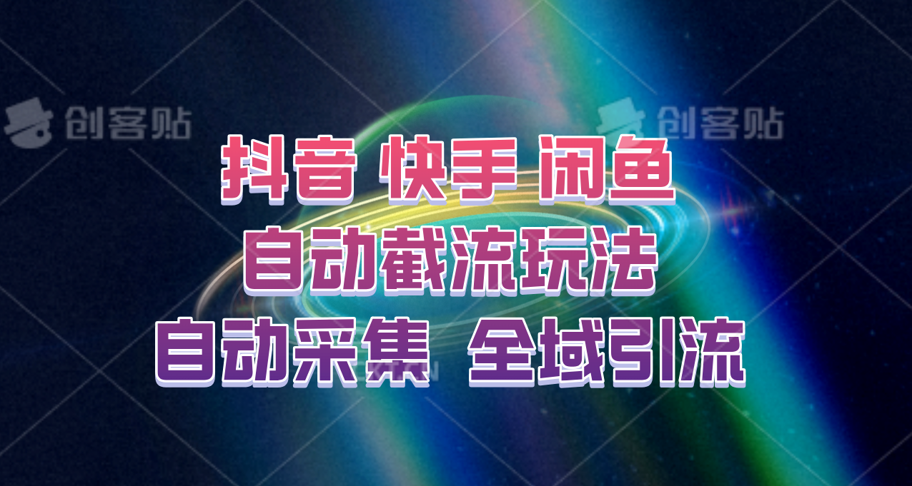 快手、抖音、闲鱼自动截流玩法，利用一个软件自动采集、评论、点赞、私信，全域引流-翻身站