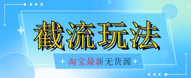 首发价值2980最新淘宝无货源不开车自然流超低成本截流玩法日入300+【揭秘】【1016更新】-翻身站