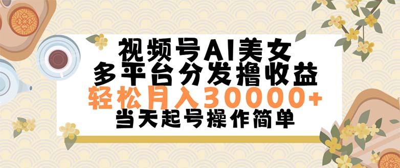 视频号AI美女，轻松月入30000+,操作简单轻松上手-翻身站
