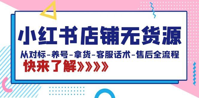 小红书店铺无货源：从对标-养号-拿货-客服话术-售后全流程(20节课)-翻身站