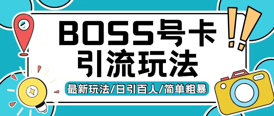 Boss直聘流量卡引流变现玩法，日引200+创业粉【揭秘】-翻身站
