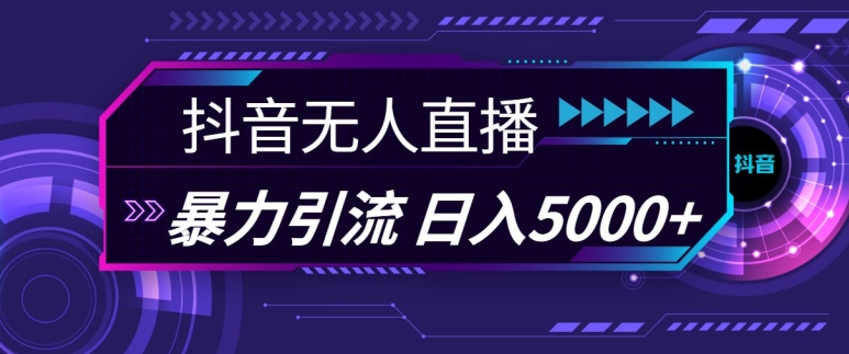抖音快手视频号全平台通用无人直播引流法，利用图片模板和语音话术，暴力日引流100+创业粉【揭秘】-翻身站
