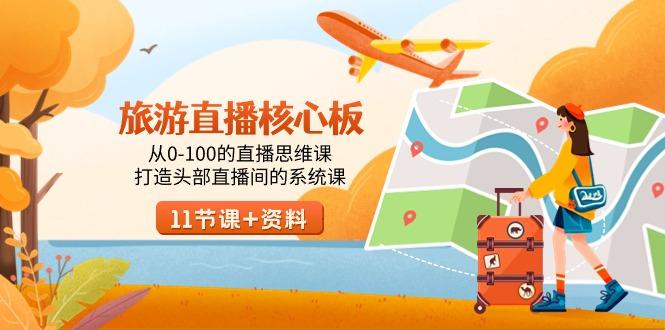 旅游-直播核心板，从0-100的直播思维课，打造头部直播间的系统课-翻身站