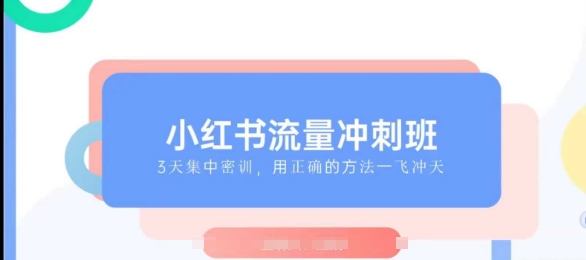 小红书流量冲刺班2025，最懂小红书的女人，快速教你2025年入局小红书-翻身站