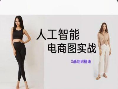 人工智能SD电商图实战，ai绘图0基础到精通-翻身站