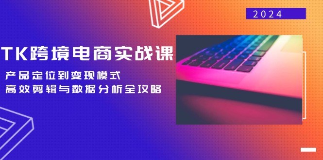TK跨境电商实战课：产品定位到变现模式，高效剪辑与数据分析全攻略-翻身站