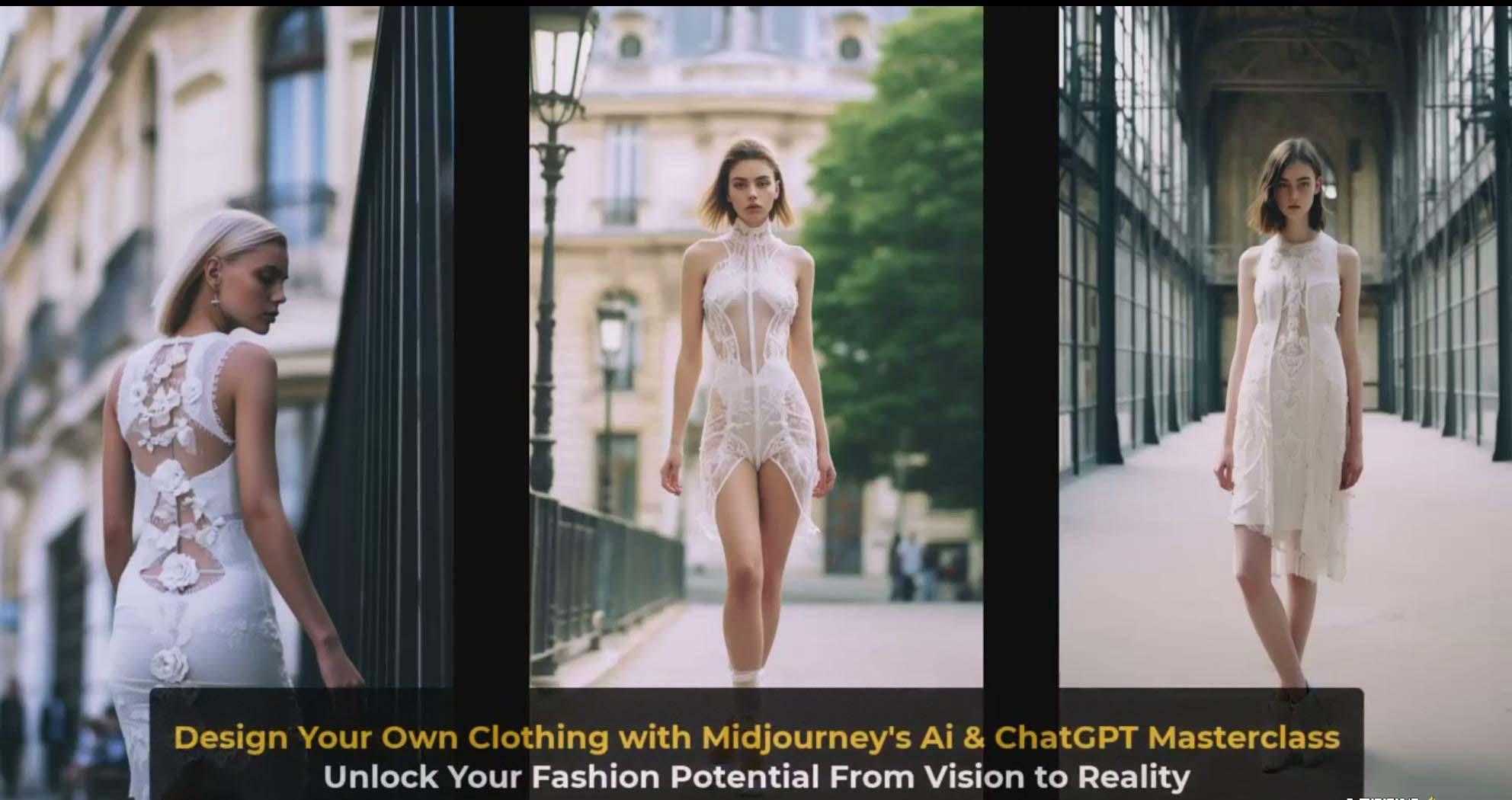 图片[4]-利用 Midjourneys Ai 人工智能设计自己的服装AI大师班-10节课-中英字幕-翻身站